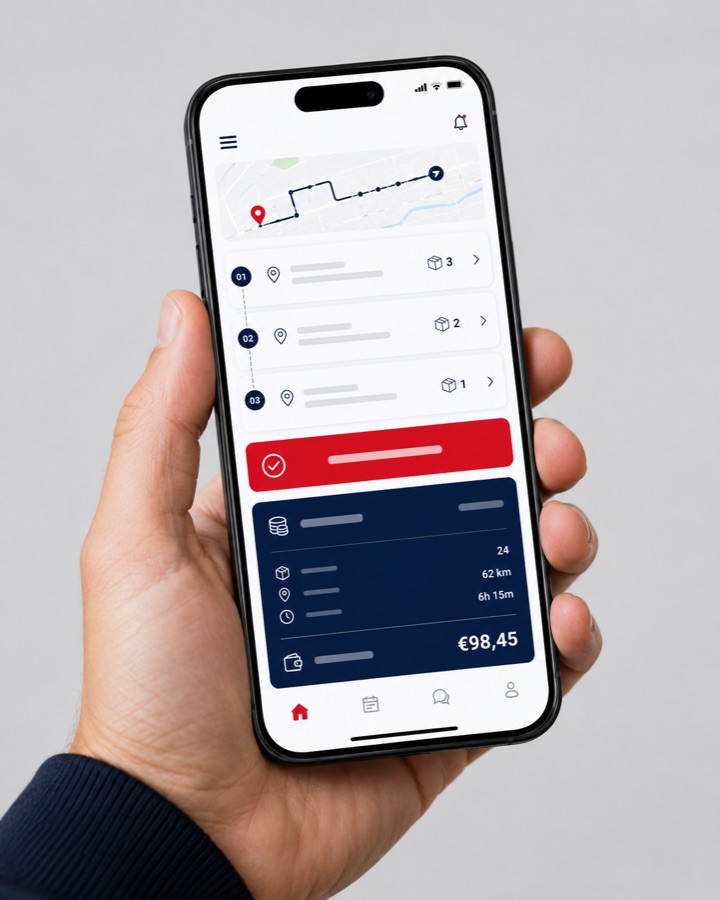 De chauffeurs-app